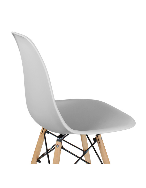 Стул обеденный EAMES DSW WX-503, пластик серый